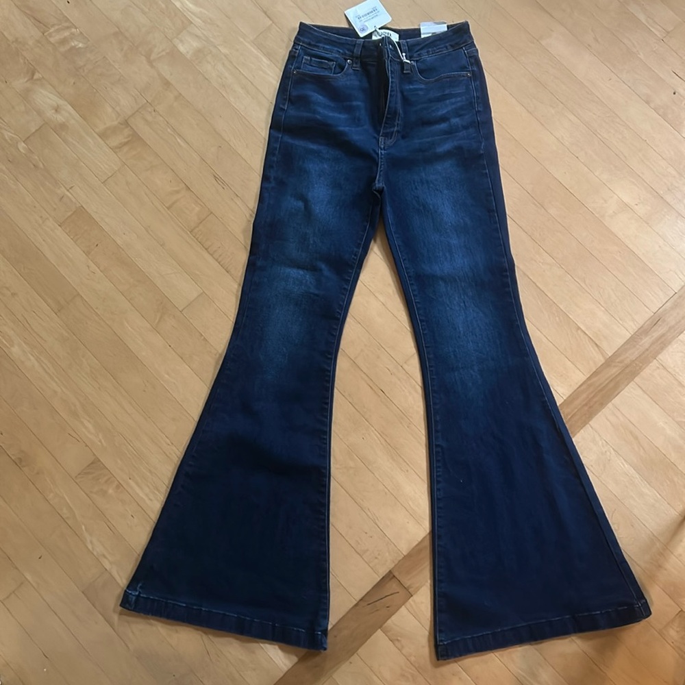 Just Black Denim- high rise flare